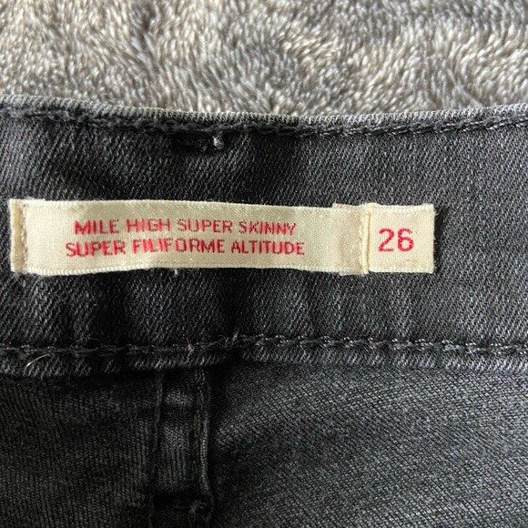 authentic levi’s mile high super skinny jeans - Picture 4 of 5
